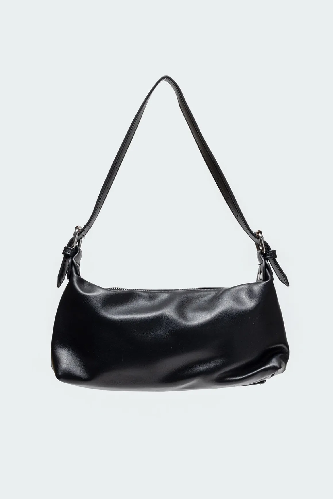 Buckle & Chain Shoulder Bag