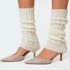 Cable Knit Leg Warmers