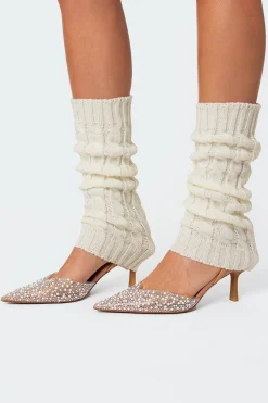 Cable Knit Leg Warmers