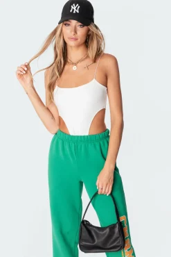 Camilla Ribbed High-Cut Bodysuit