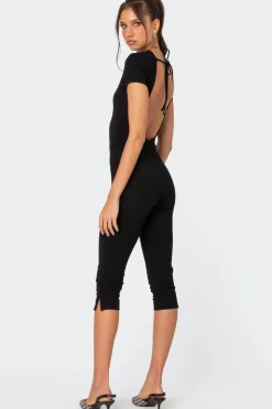Capri Open Back Jumpsuit