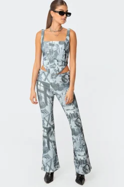 Casper Laced Flared Pants