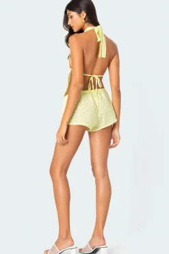 Cayenne Eyelet Micro Shorts