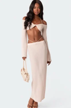 Celeste Low Rise Strap Maxi Skirt