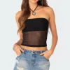 Celestia Sheer Mesh Tube Top
