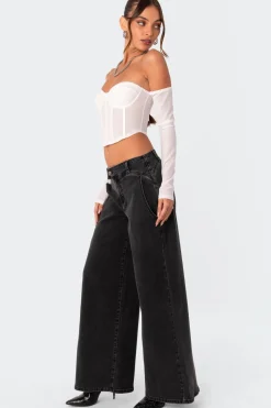 Cella Long Sleeve Mesh Corset