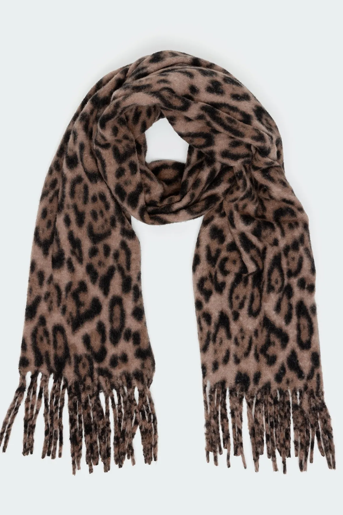 Chunky Leopard Scarf