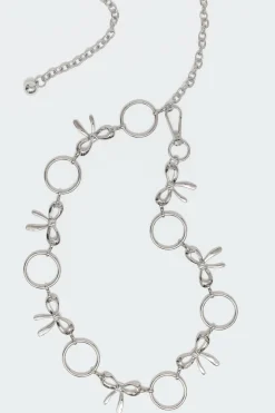 Circle & Bow Chain Belt