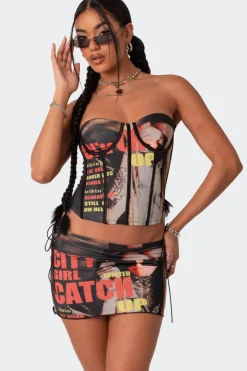 City Girl Printed Corset