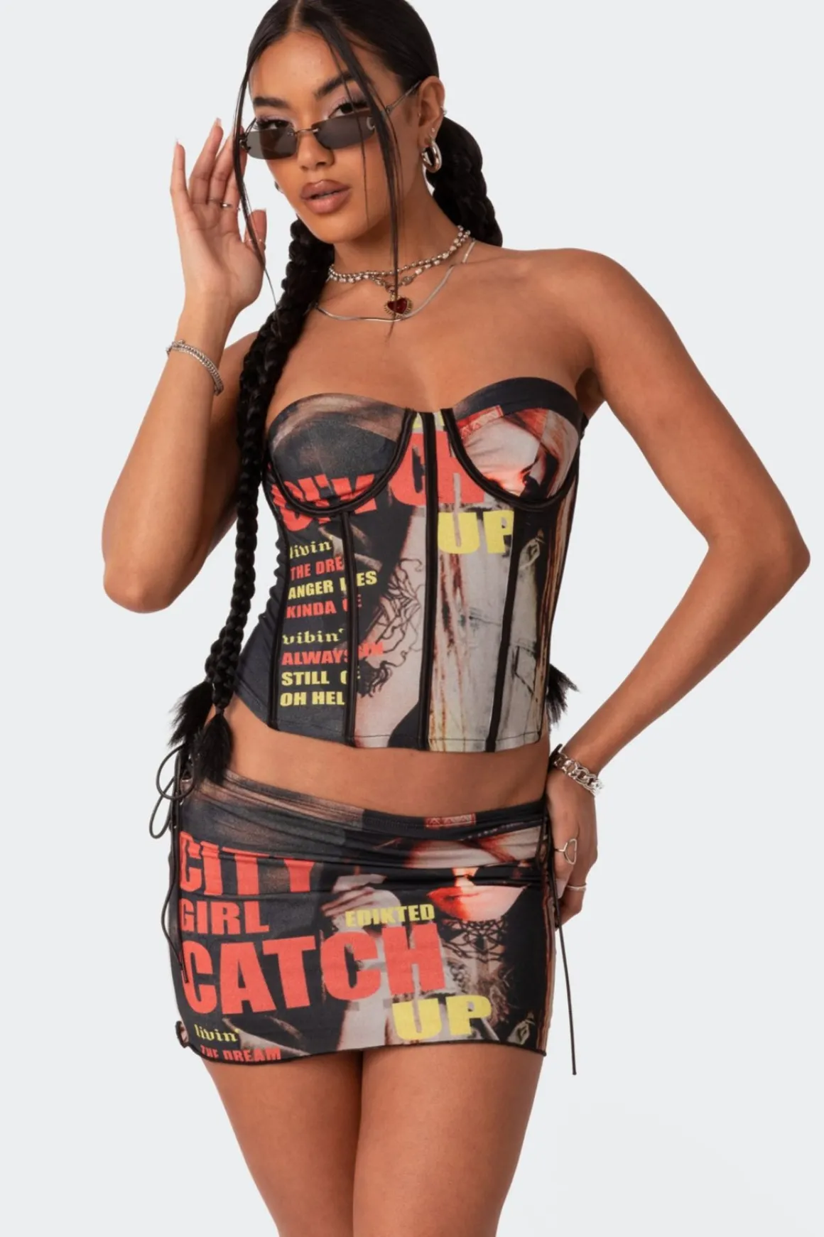 City Girl Printed Corset