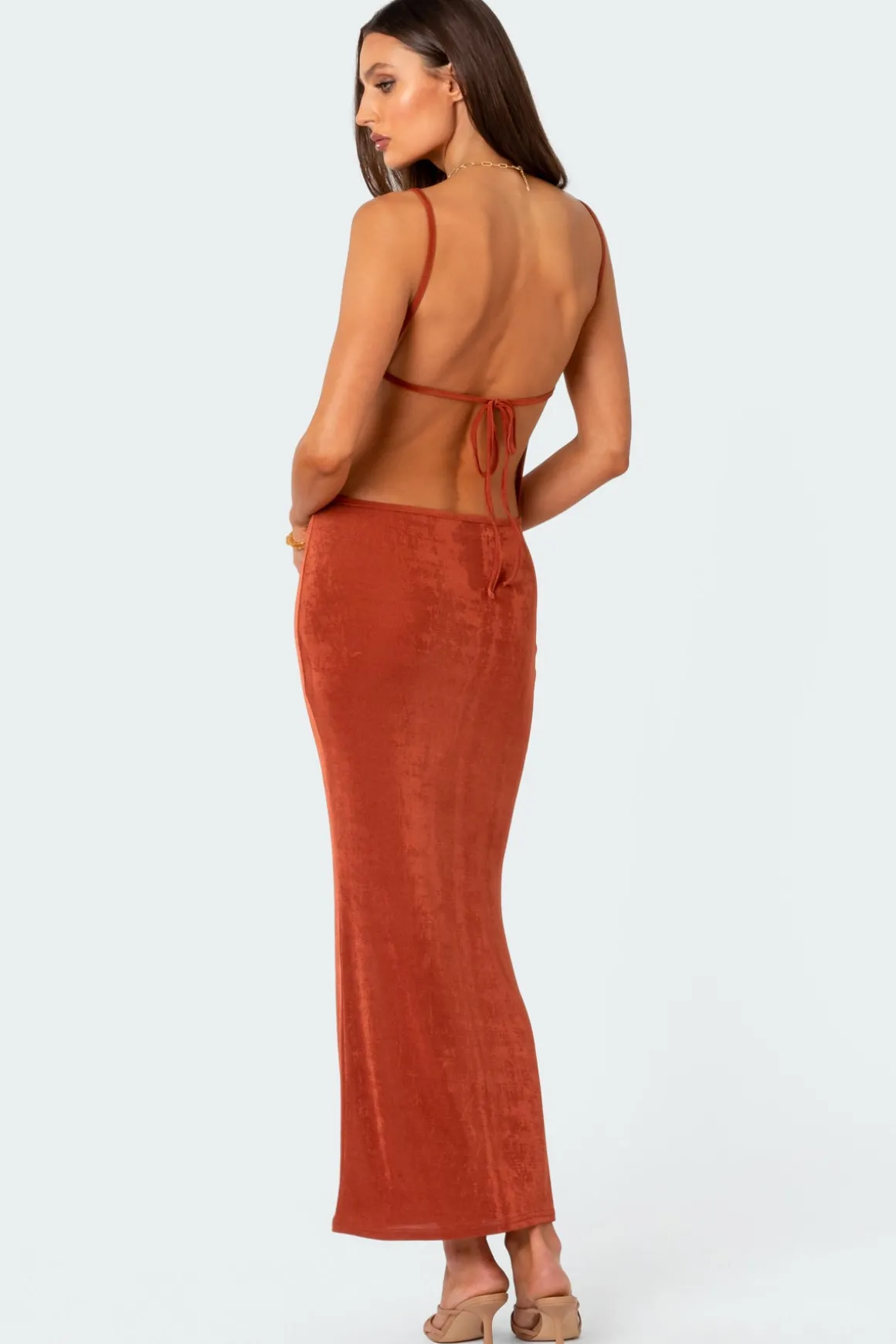 Clea Open Back Maxi Dress