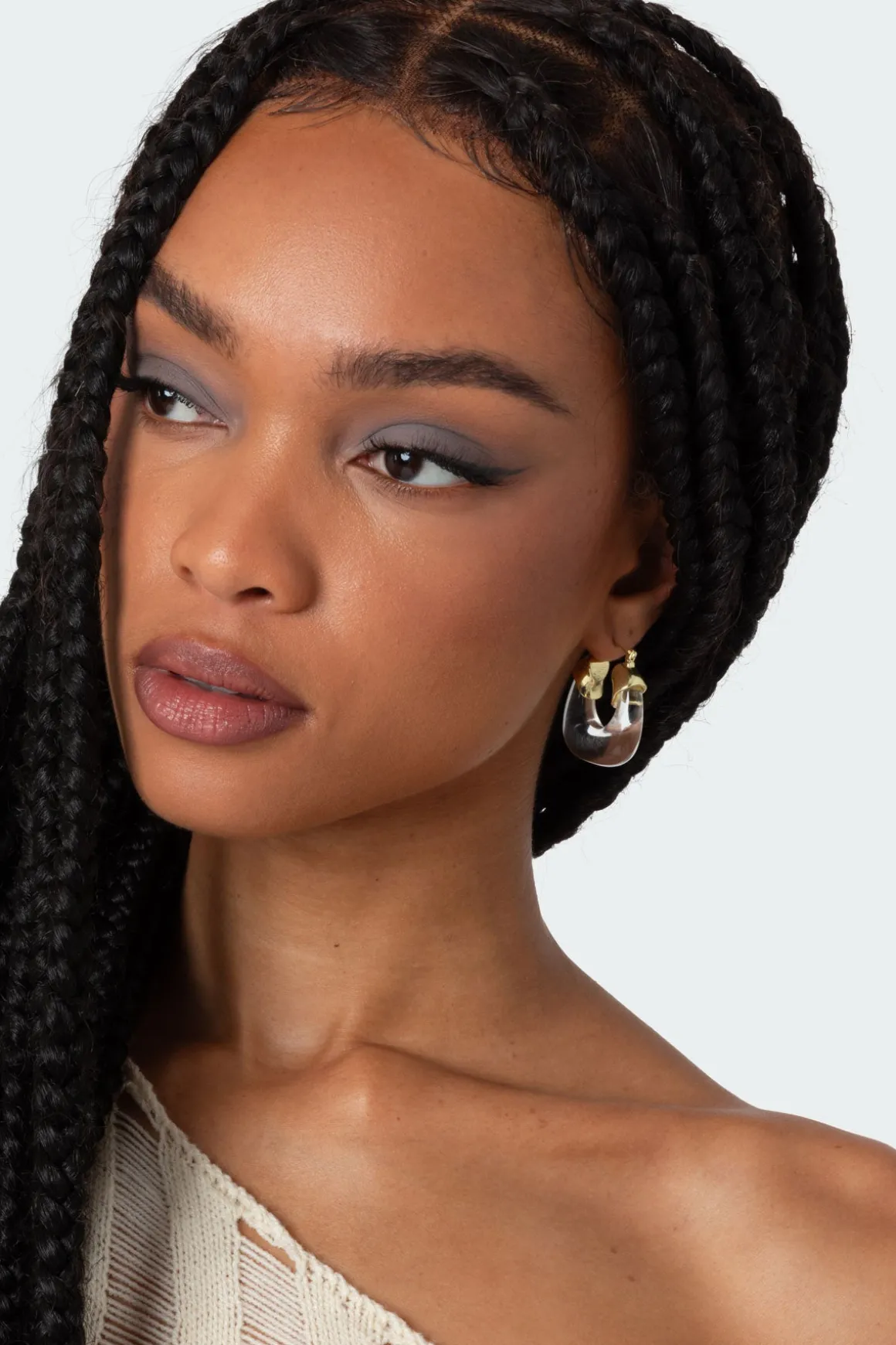 Clearly Hoop Earings