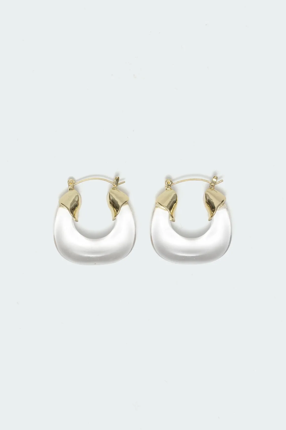 Clearly Hoop Earings