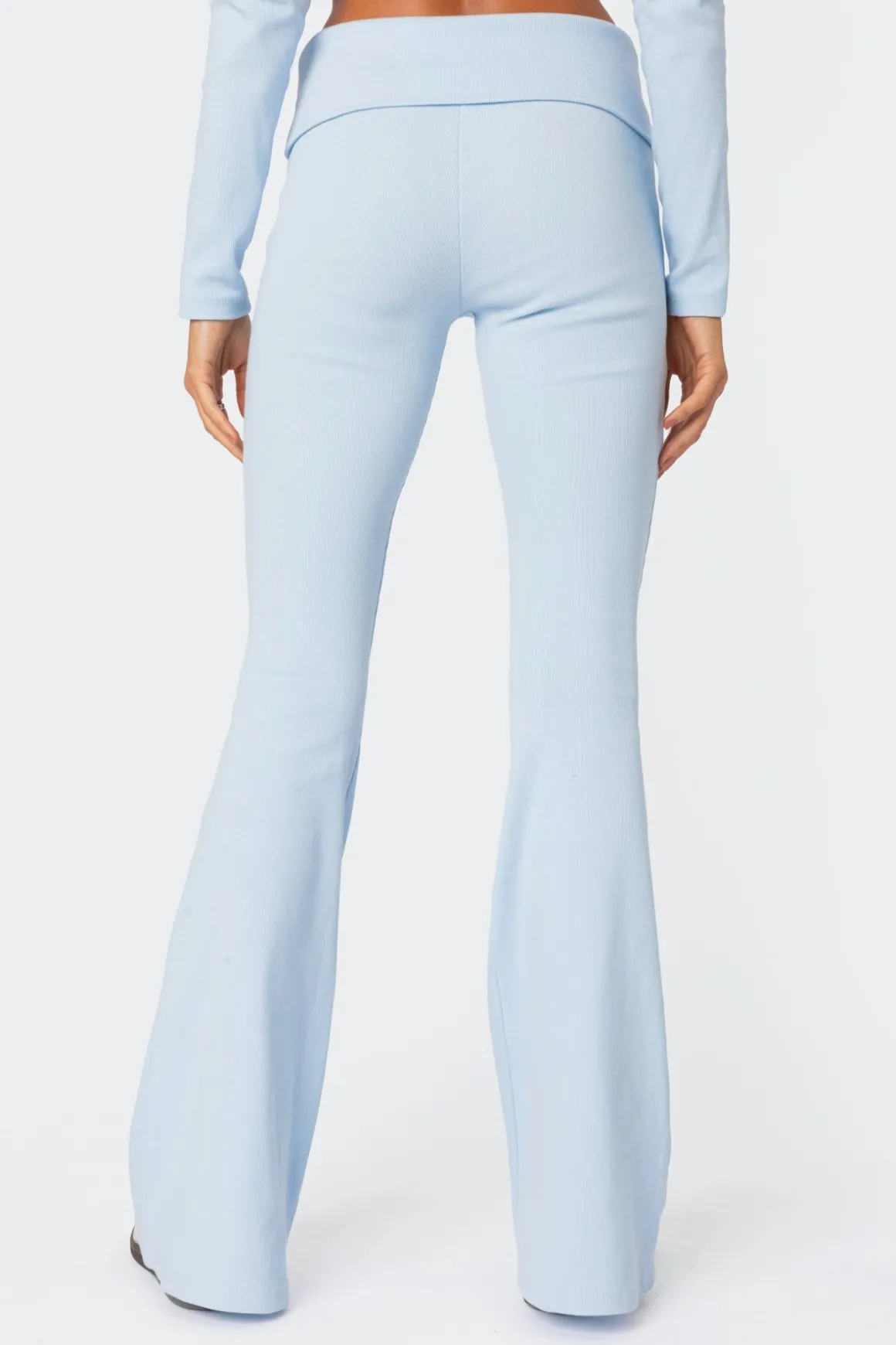 Coffee Break Ribbed Flare Leggings