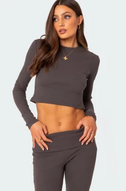 Coffee Break Ribbed Top
