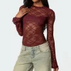 Colette Sheer Lace Bodysuit