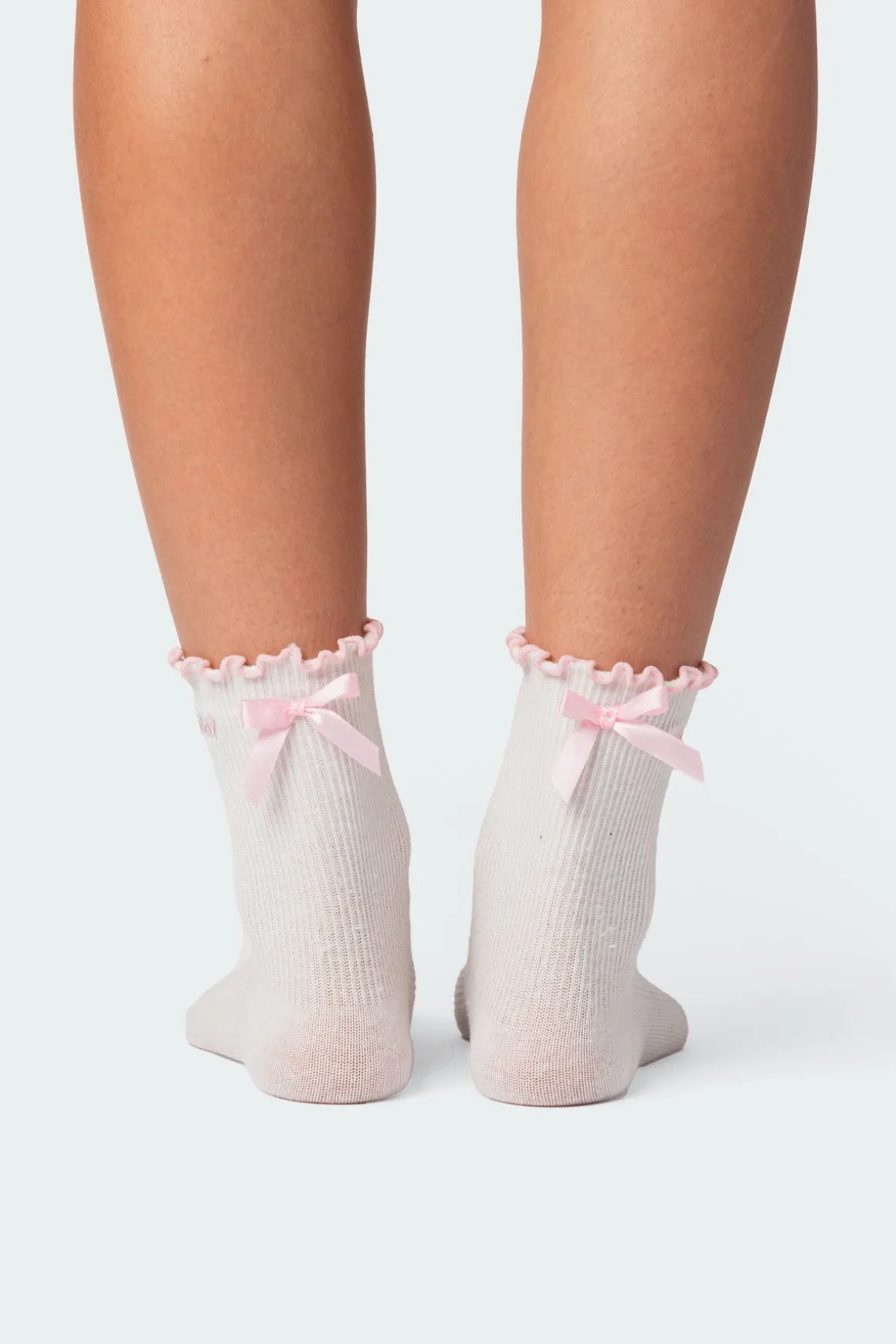 Contrast Frill Socks