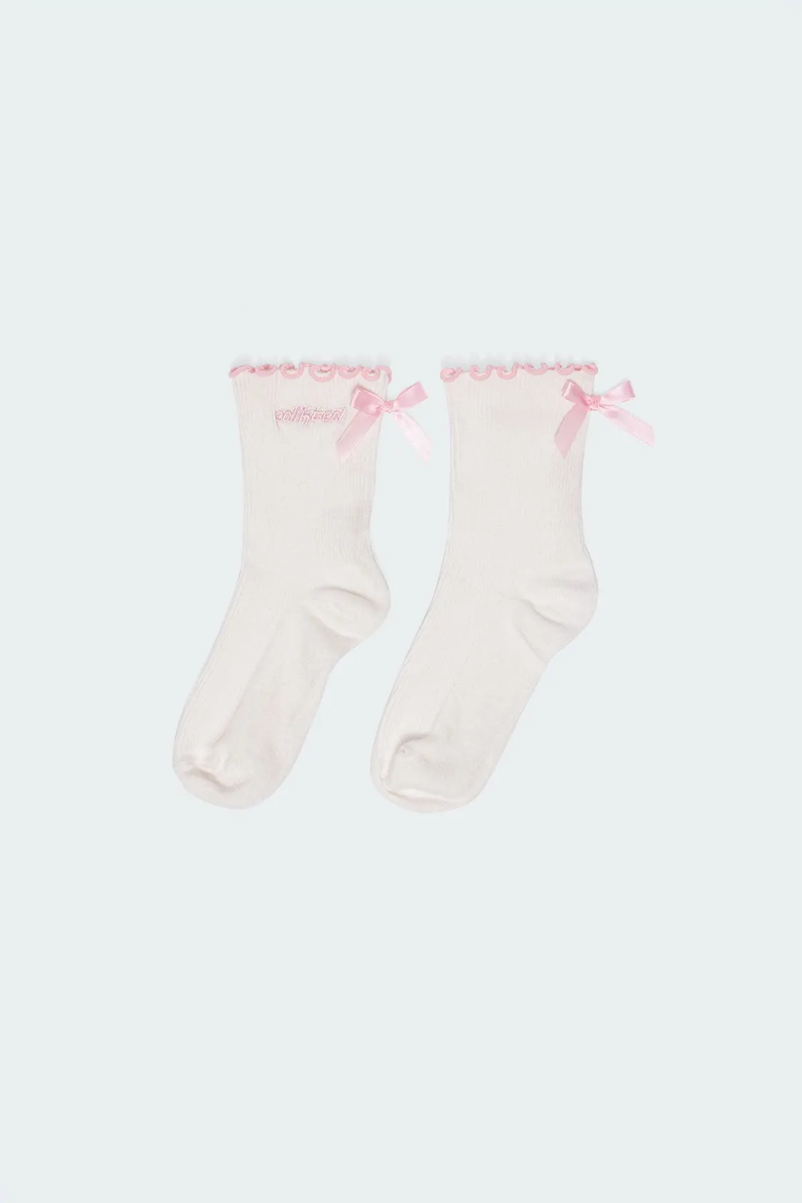 Contrast Frill Socks