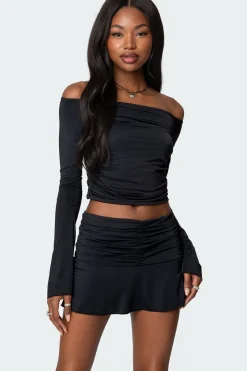 Corey Off The Shoulder Gathered Top
