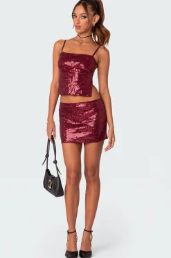 Cosmo Sequin Mini Skirt