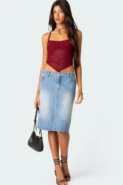 Cressida Sheer Mesh Tank Top