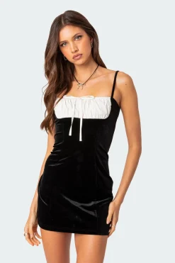 Cristy Velvet Mini Dress