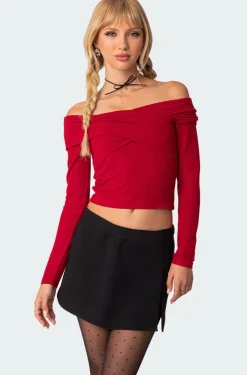 Crossover Off Shoulder Top