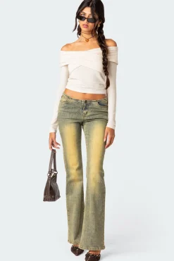 Crossover Off Shoulder Top