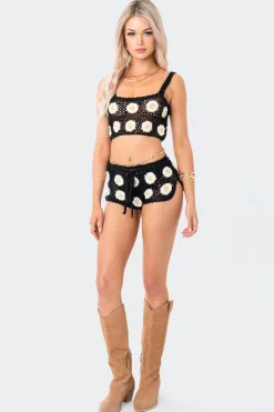 Daisy Crochet Crop Top