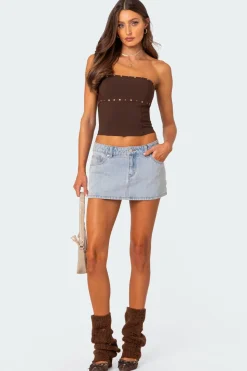 Darcy Studded Lace Up Corset