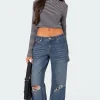 Debbie Distressed Low Rise Jeans