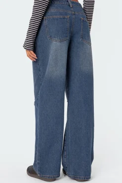 Debbie Distressed Low Rise Jeans