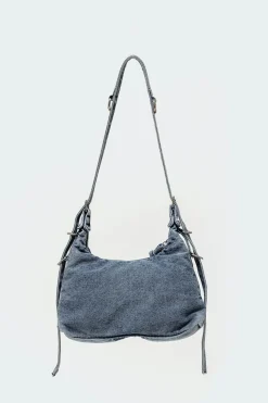 Denim Buckle Bag