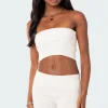 Desiree Fold Over Knit Tube Top