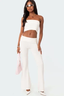 Desiree Fold Over Knit Tube Top