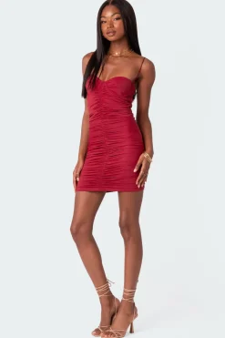 Destiny Gathered Cupped Mini Dress