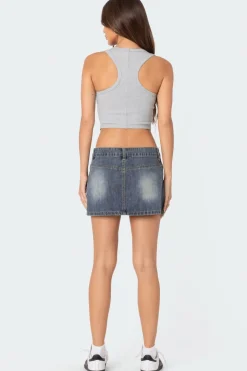 Dipped Racer Back Tank Top