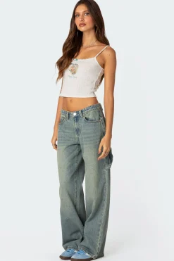 Divine Hearts Pointelle Tank Top