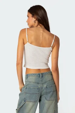 Divine Hearts Pointelle Tank Top