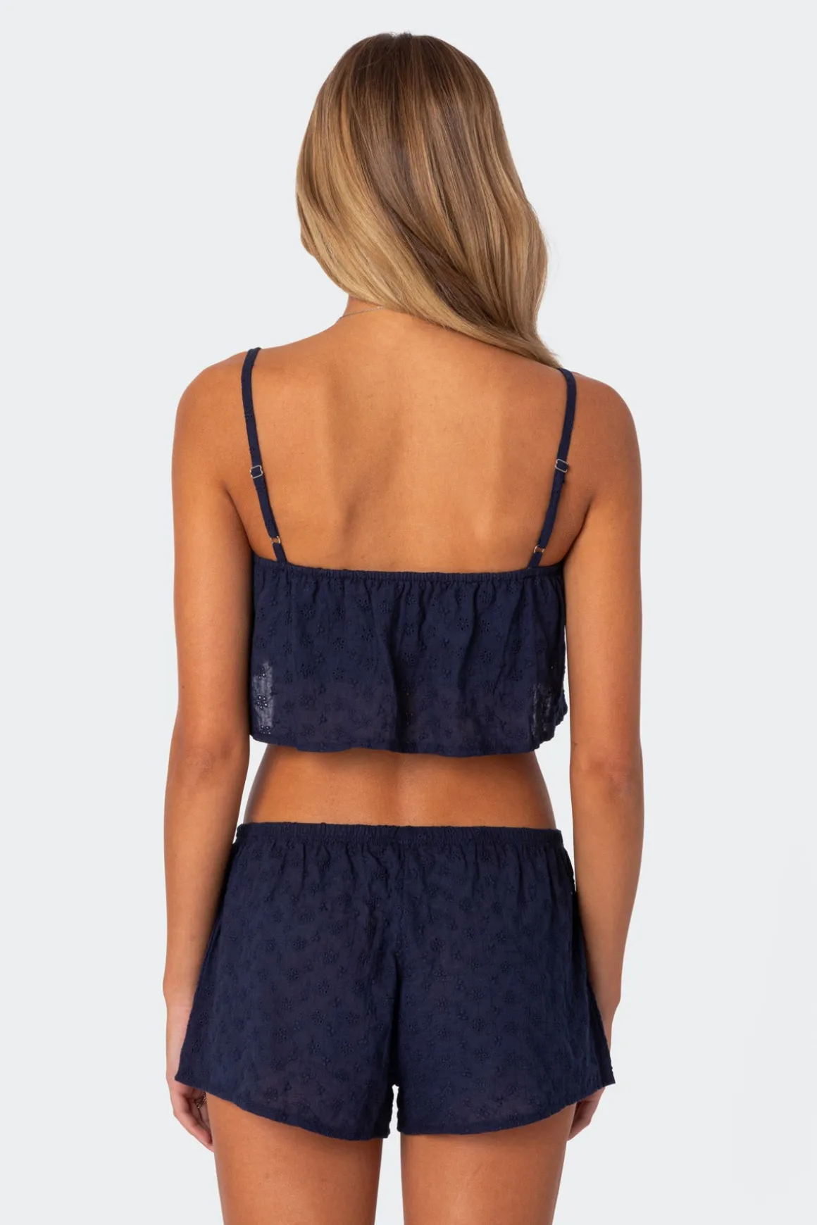 Edan Eyelet Crop Top