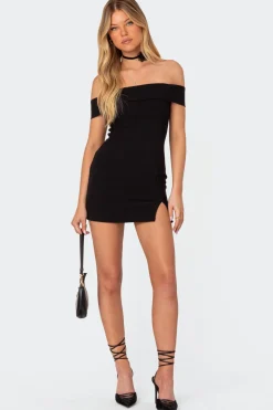 Effie Fold Over Mini Dress