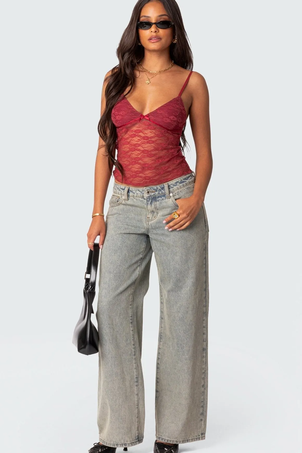 Eira Sheer Lace Tank Top