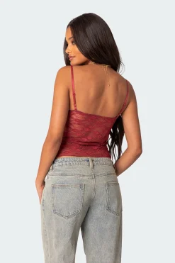 Eira Sheer Lace Tank Top