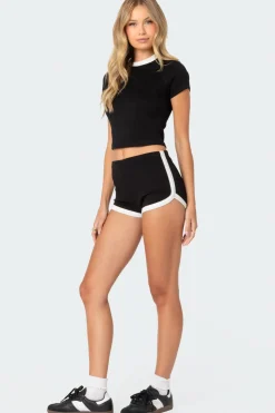 Elana Contrast Micro Shorts