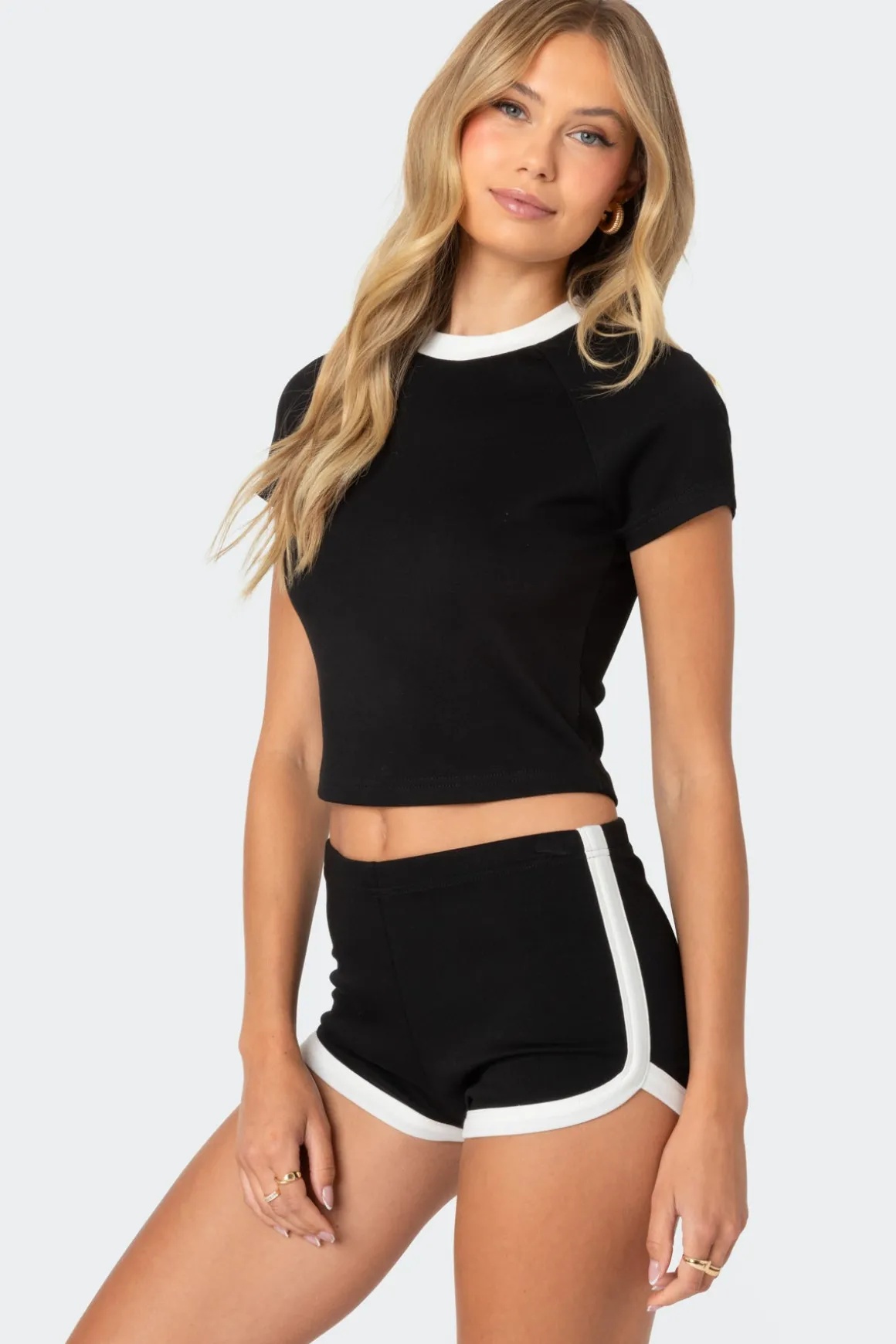 Elana Contrast Raglan Top