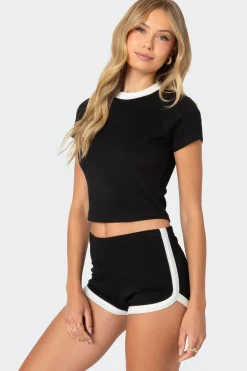 Elana Contrast Raglan Top