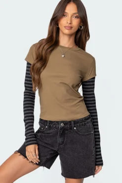 Eliana Layered Long Sleeve T Shirt