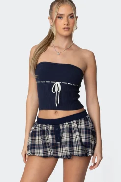 Elsie Knitted Tie Tube Top