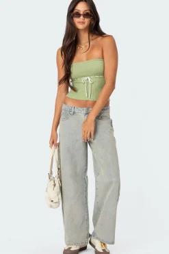 Elsie Knitted Tie Tube Top