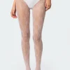 Embroidered Lacey Tights